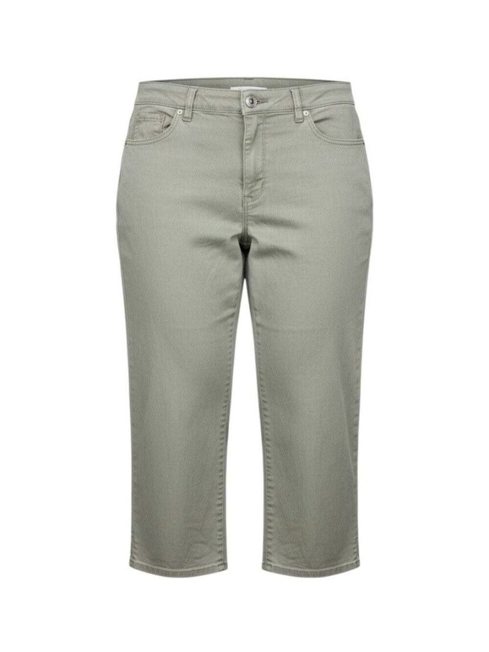 Gloria Vanderbilt Womens Amanda Cloud Twill Green Capri Pants 16